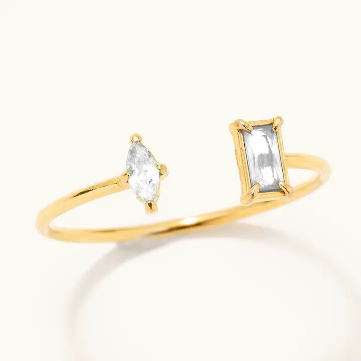 Rosie Crystal Adjustable Ring