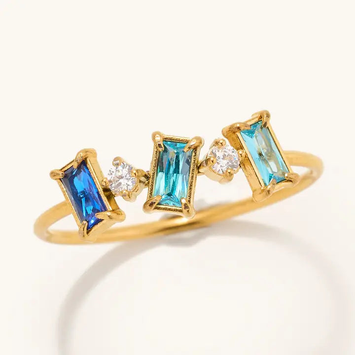 Talia Triple Crystal Ring